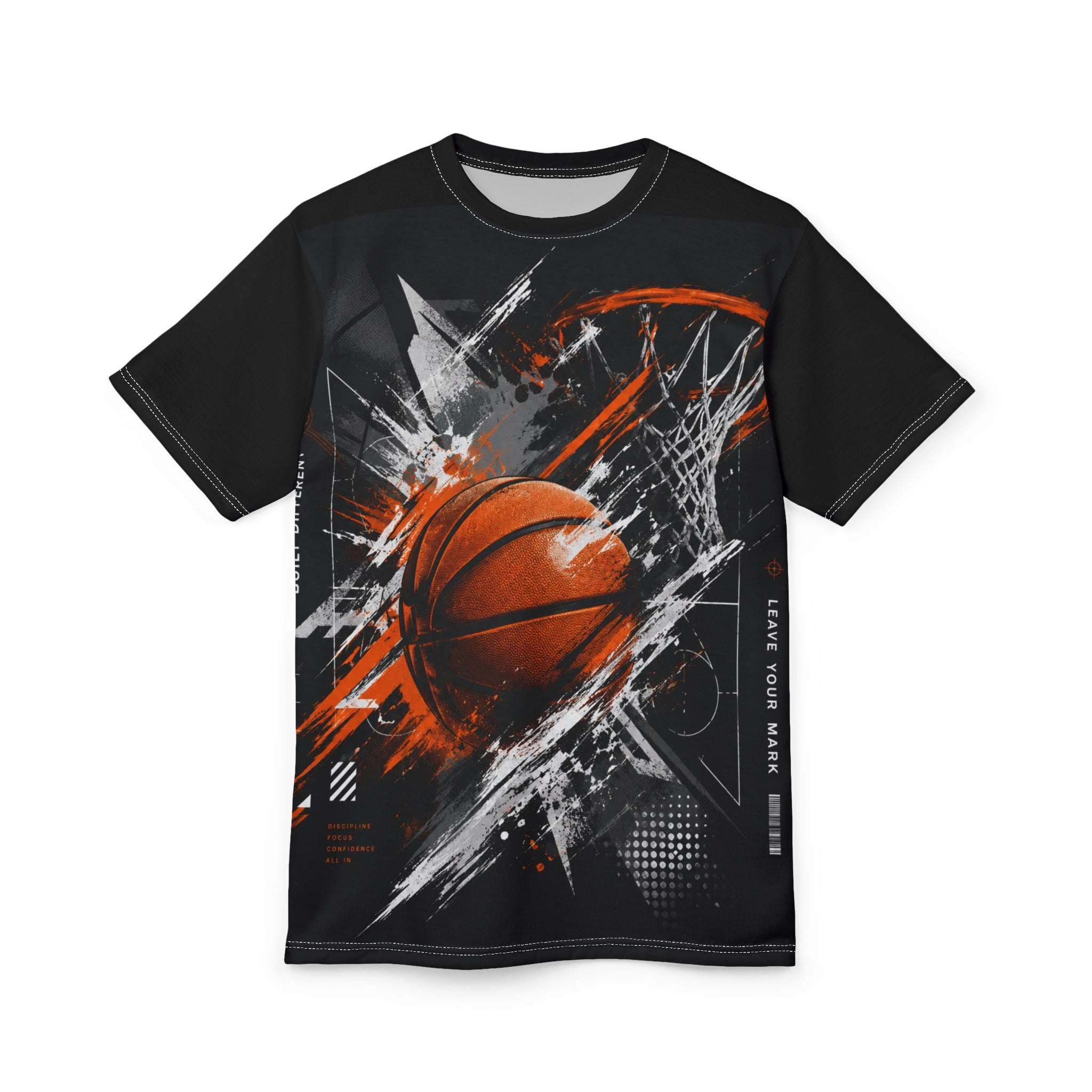 Exploding Basketball Tee | Sports Graphic Basketball Shirt