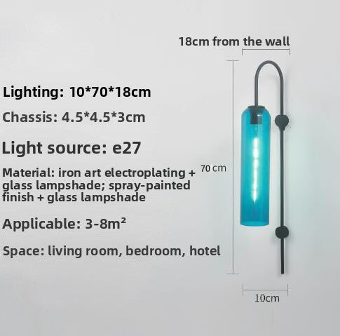 Modern Stained Glass Wall Lamp