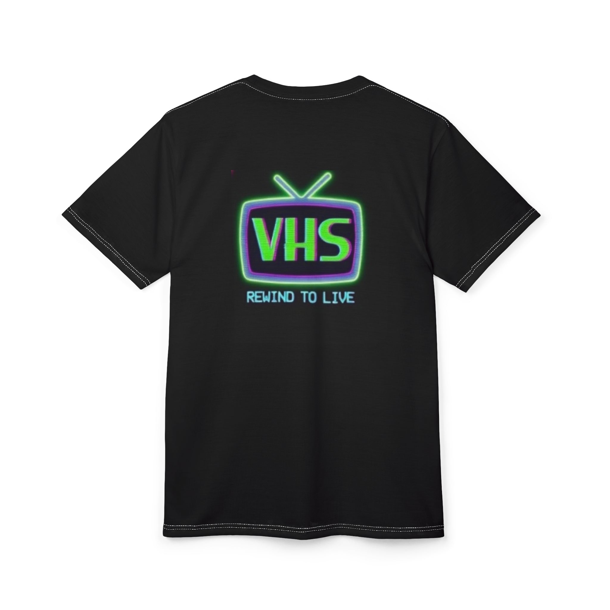 Neon Wolf Head Tee | Glowing Cyberpunk Wolf T-Shirt