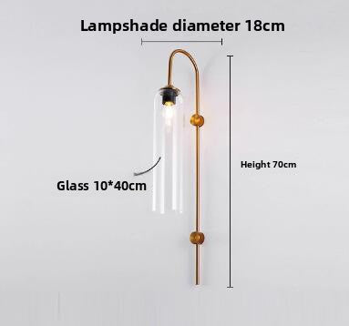 Modern Stained Glass Wall Lamp
