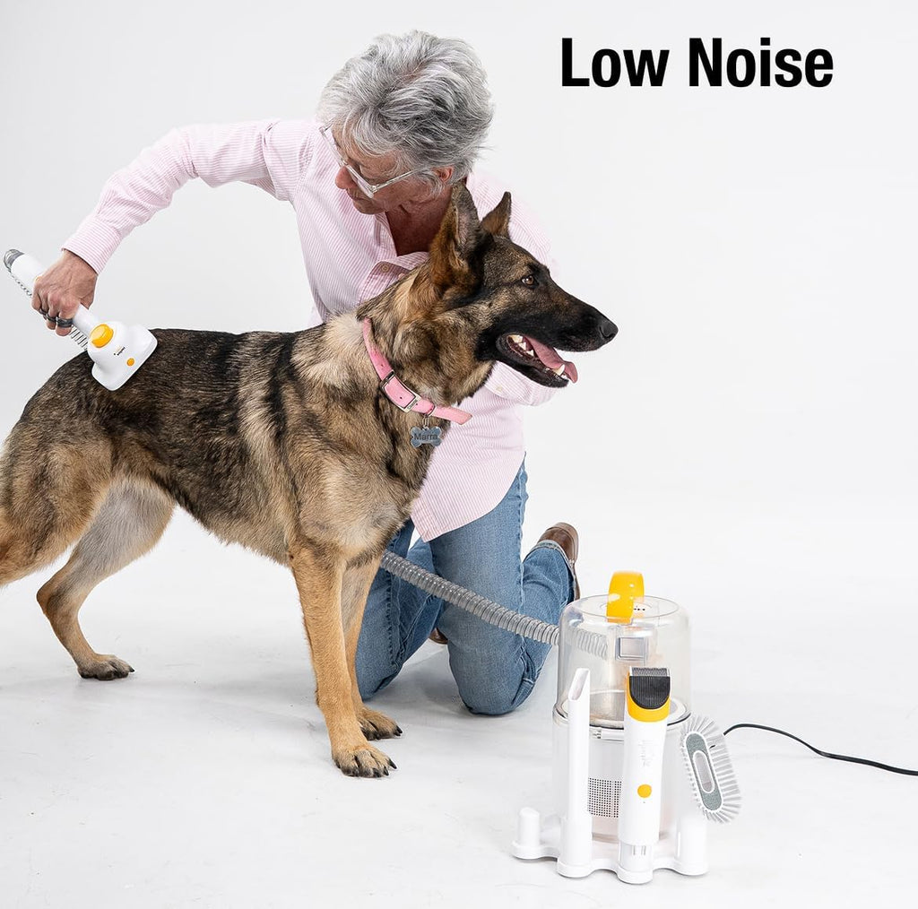 Helios - Low Noise, Light Weight, Strong Suction Pet Grooming & Vacuum - All-in-One Trimmer, De-Shedding & Cleaning System for Dogs & Cats