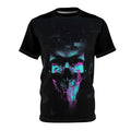 Neon Glitch Skull Tee | Cyberpunk Skull T-Shirt