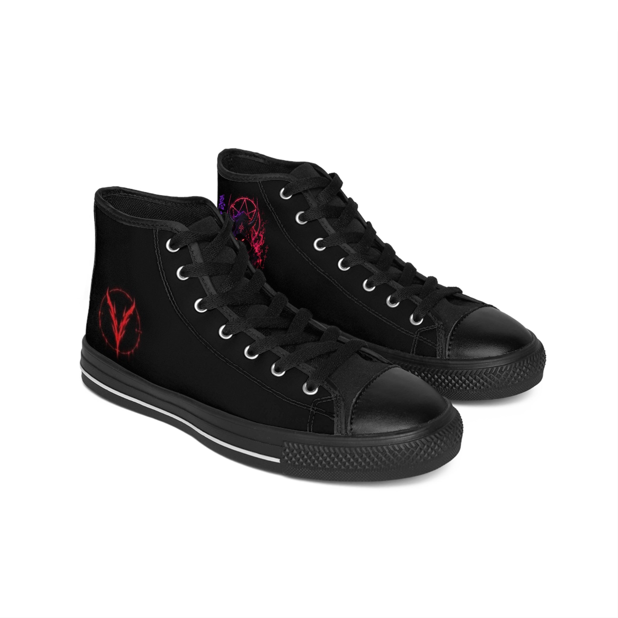 Neon Demonic Skater Sneakers