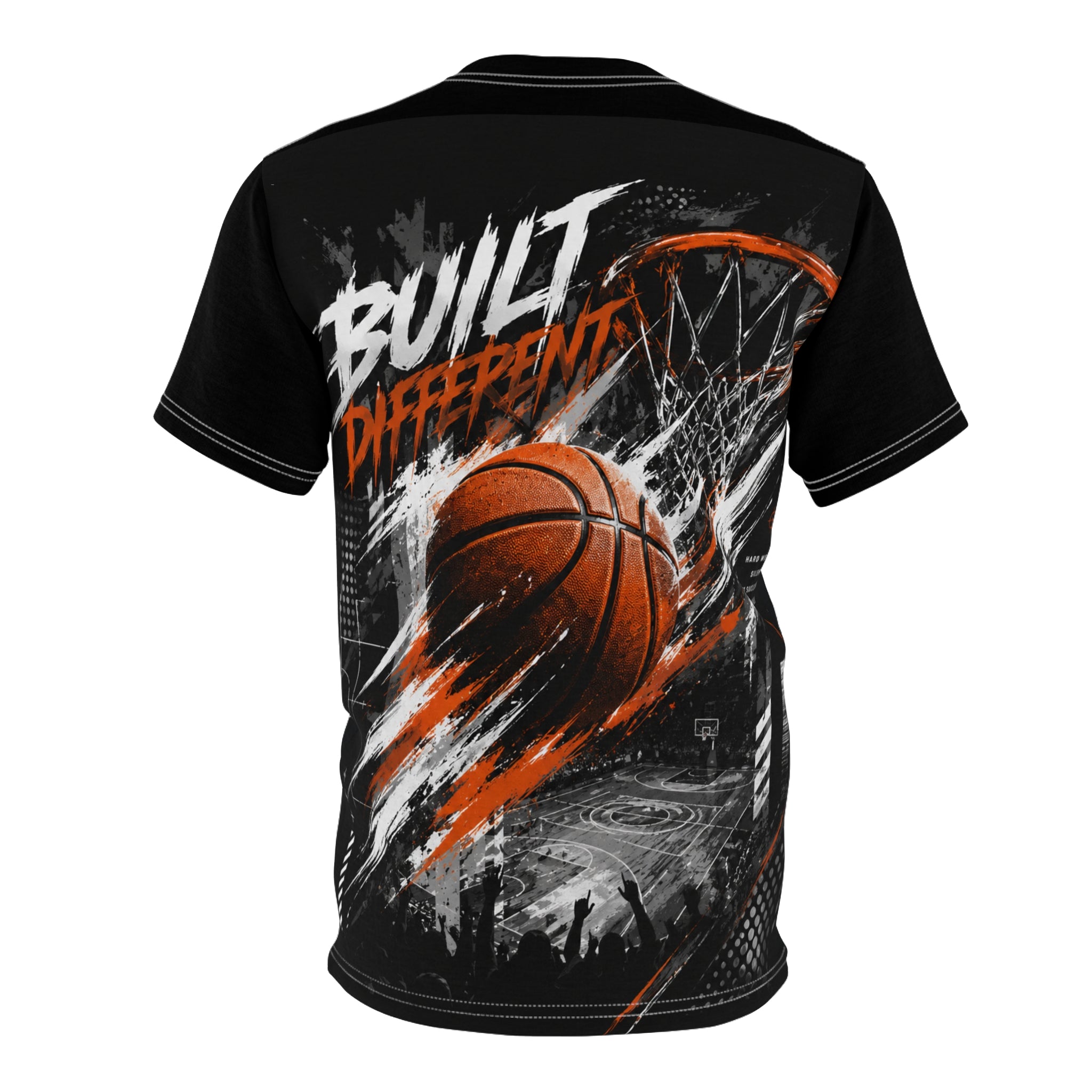 Exploding Basketball Tee | Sports Graphic Basketball Shirt