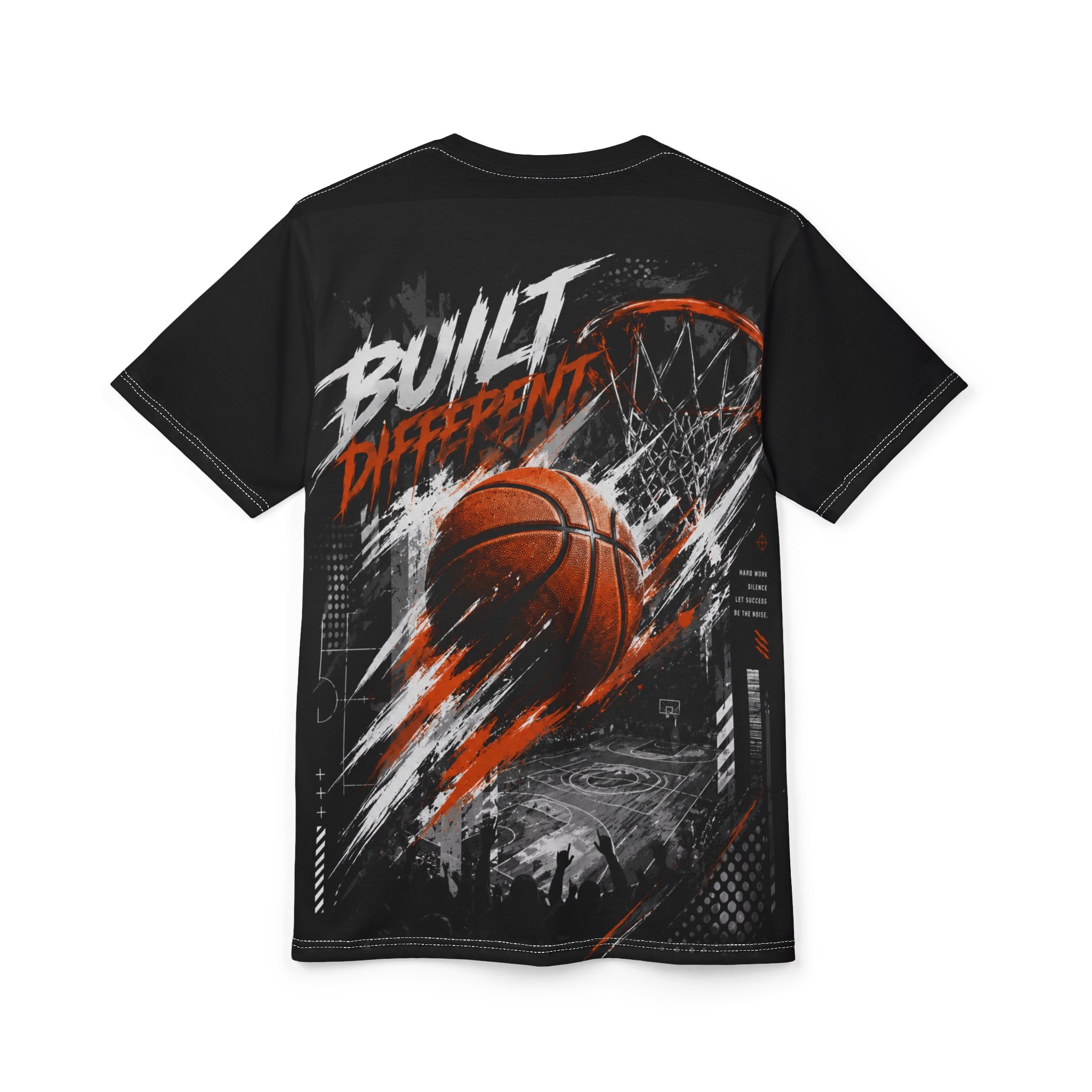 Exploding Basketball Tee | Sports Graphic Basketball Shirt