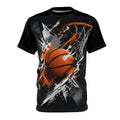 Exploding Basketball Tee | Sports Graphic Basketball Shirt