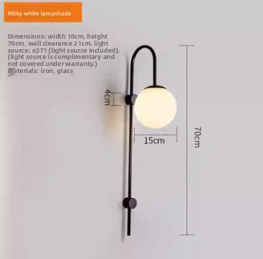Modern Stained Glass Wall Lamp